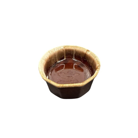 McCoy Pottery Oven Proof Casserole Dish 7070 Brown Drip Ware Glazed USA 9”x6” - Picture 3 of 6